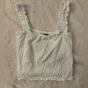 White Ruffled Women's Top Vero Moda medium